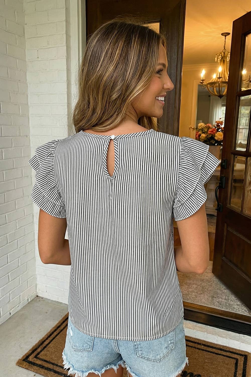 Black Stripes Top