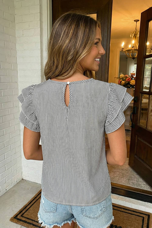 Black Stripes Top