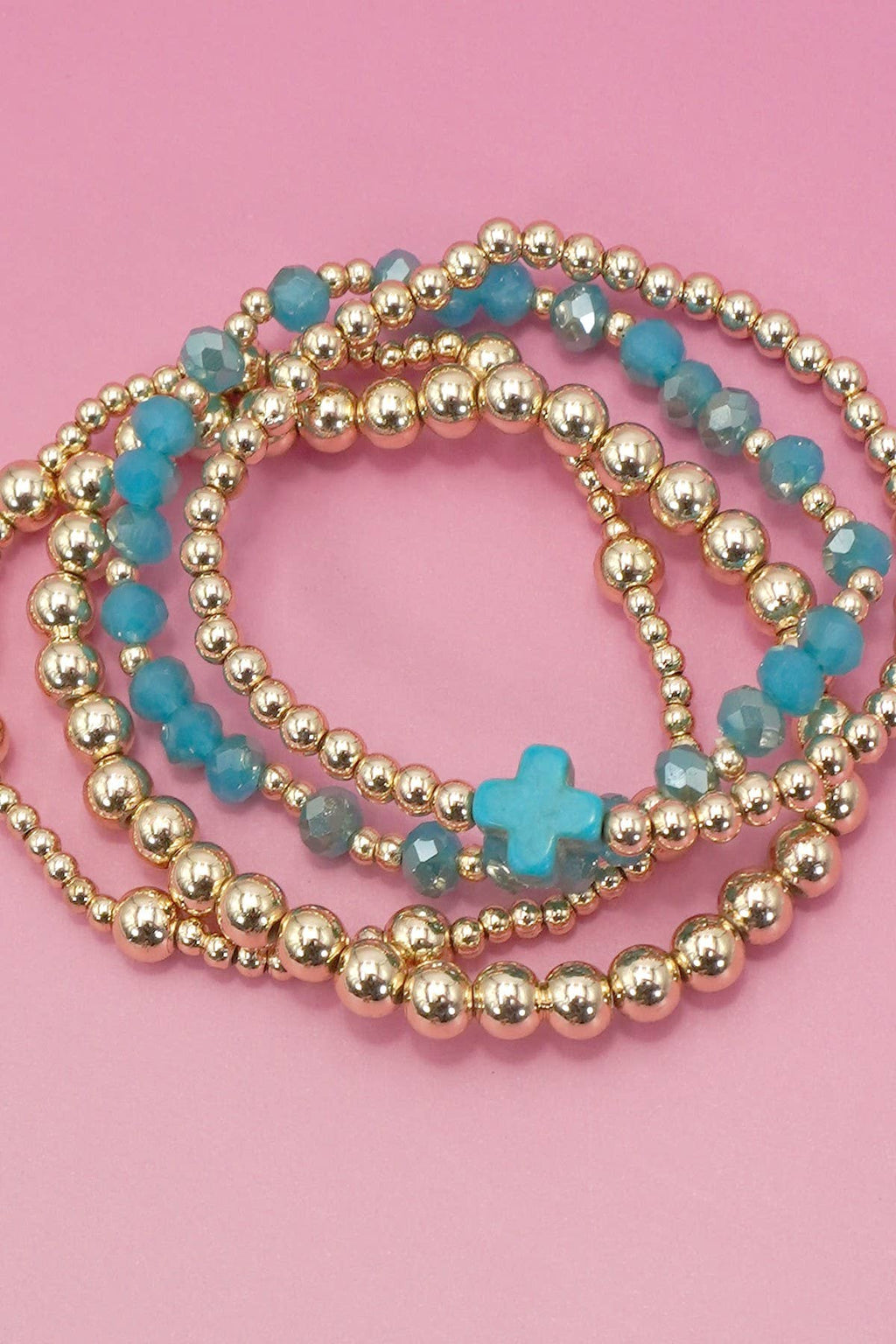 Beautiful Cross Bracelet Set