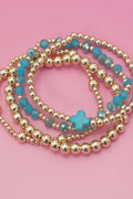 Beautiful Cross Bracelet Set