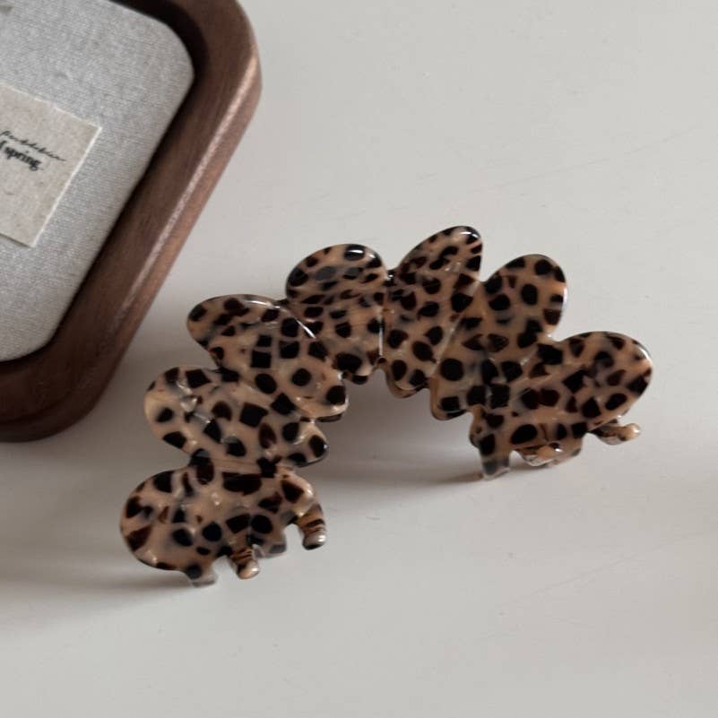 LEOPARD HAIR CLAW CLIP