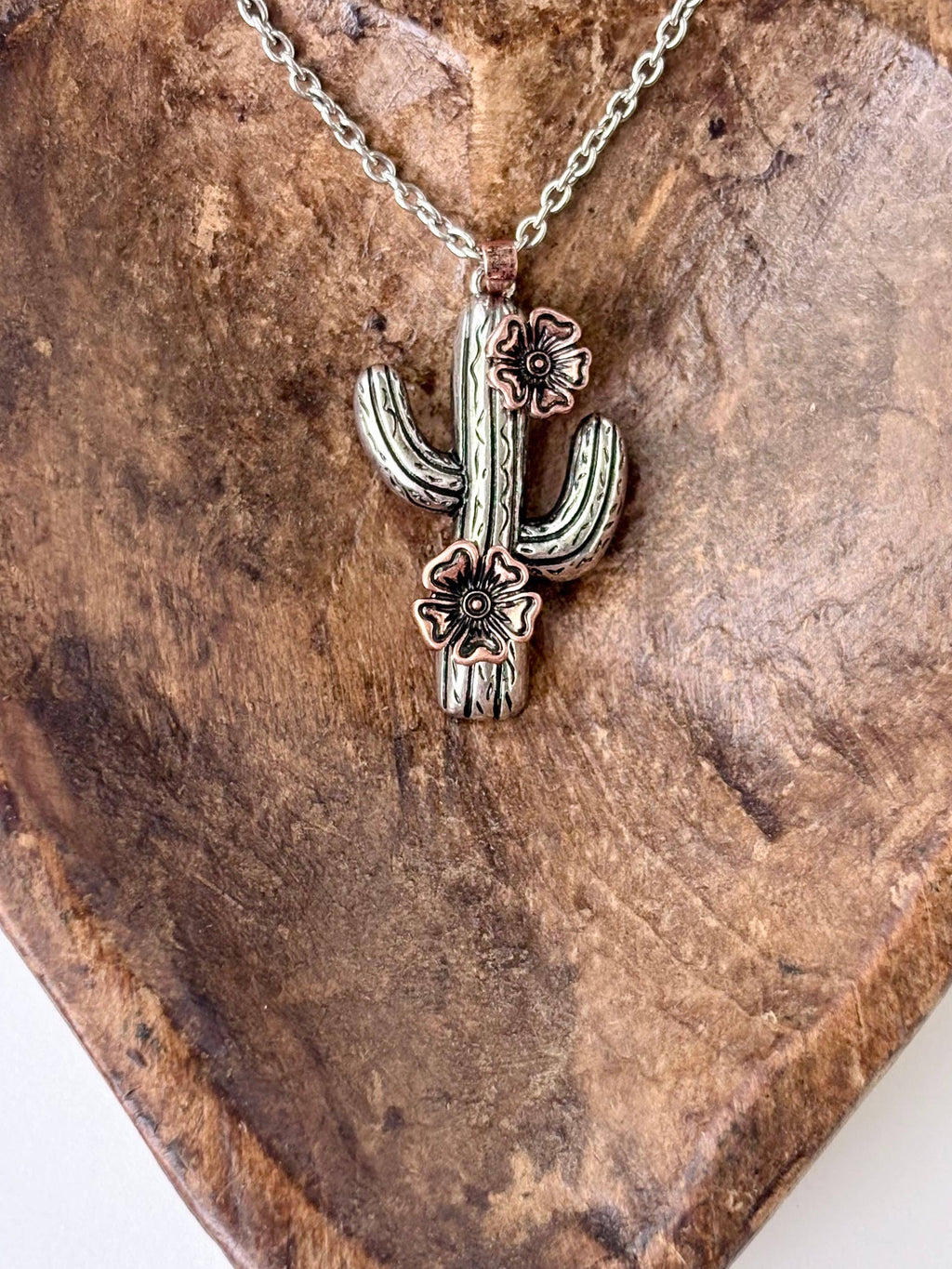 Cactus Pendant Necklace