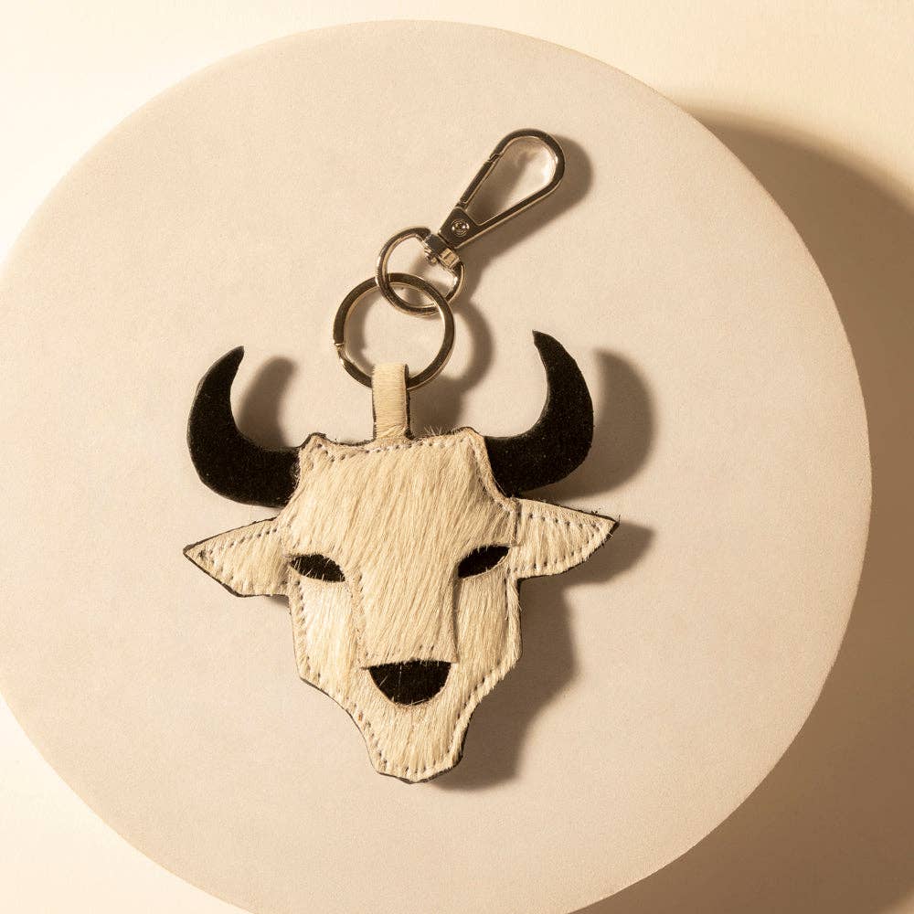 Amarillo Skull Keychain
